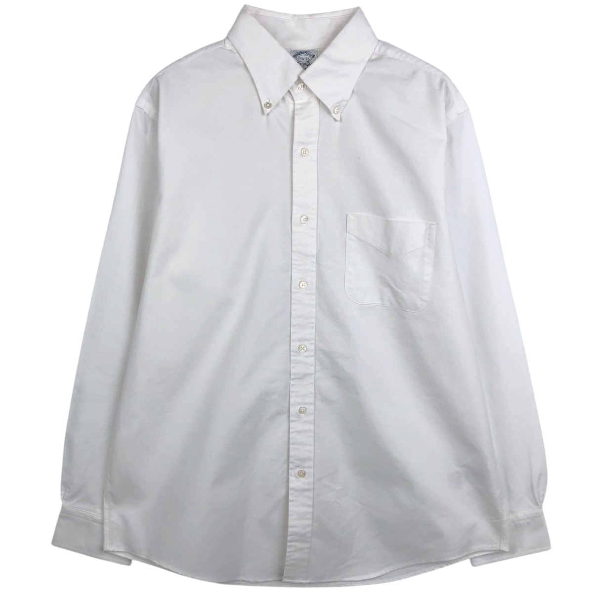 古着 ブルックスブラザーズ Brooks Brothers Est.1818 半袖 ボタンダウンシャツ USA製 メンズM相当/eaa662772