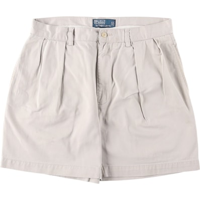 古着 ラルフローレン Ralph Lauren POLO by Ralph Lauren ANDREW SHORT ツータック チノショーツ ショートパンツ メンズw32相当/eaa653459