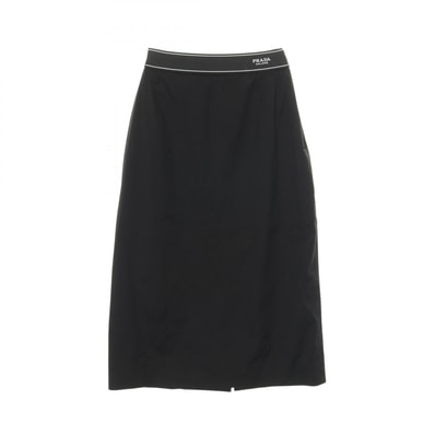 プラダ PRADA スカート 衣料品 ボトムス コットン ナイロン レディース ブラック系 【中古】