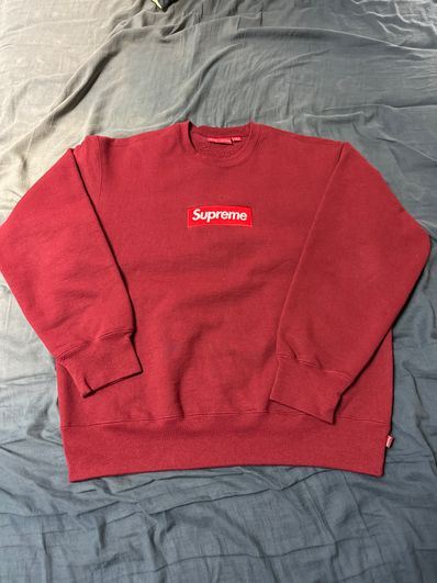 Supreme Box Logo Crewneck "Cardinal" (22FW)