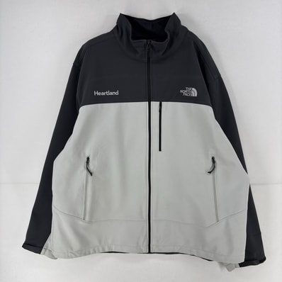 古着 ザ・ノースフェイス THE NORTH FACE ジャケット フルジップ シェルジャケット 大きいサイズ 2XL グレー系 ツートン メンズ
