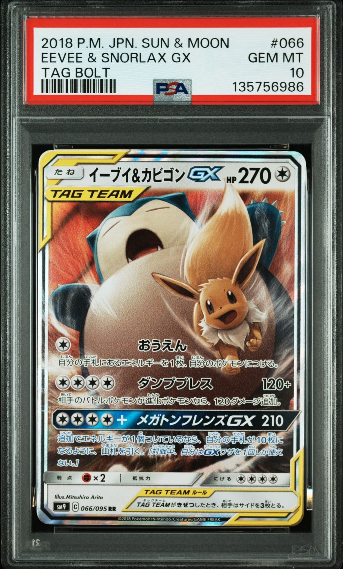 イーブイ&カビゴンGX RR [SM9 066/095](拡張パック「タッグボルト」)