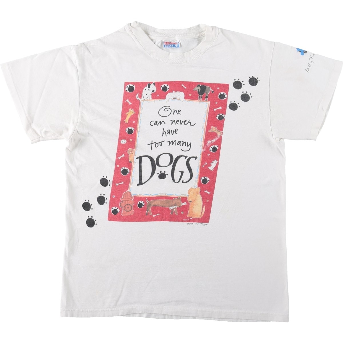 古着 90年代 ヘインズ Hanes BEEFY-T プリントTシャツ メンズM相当 ヴィンテージ/eaa667846