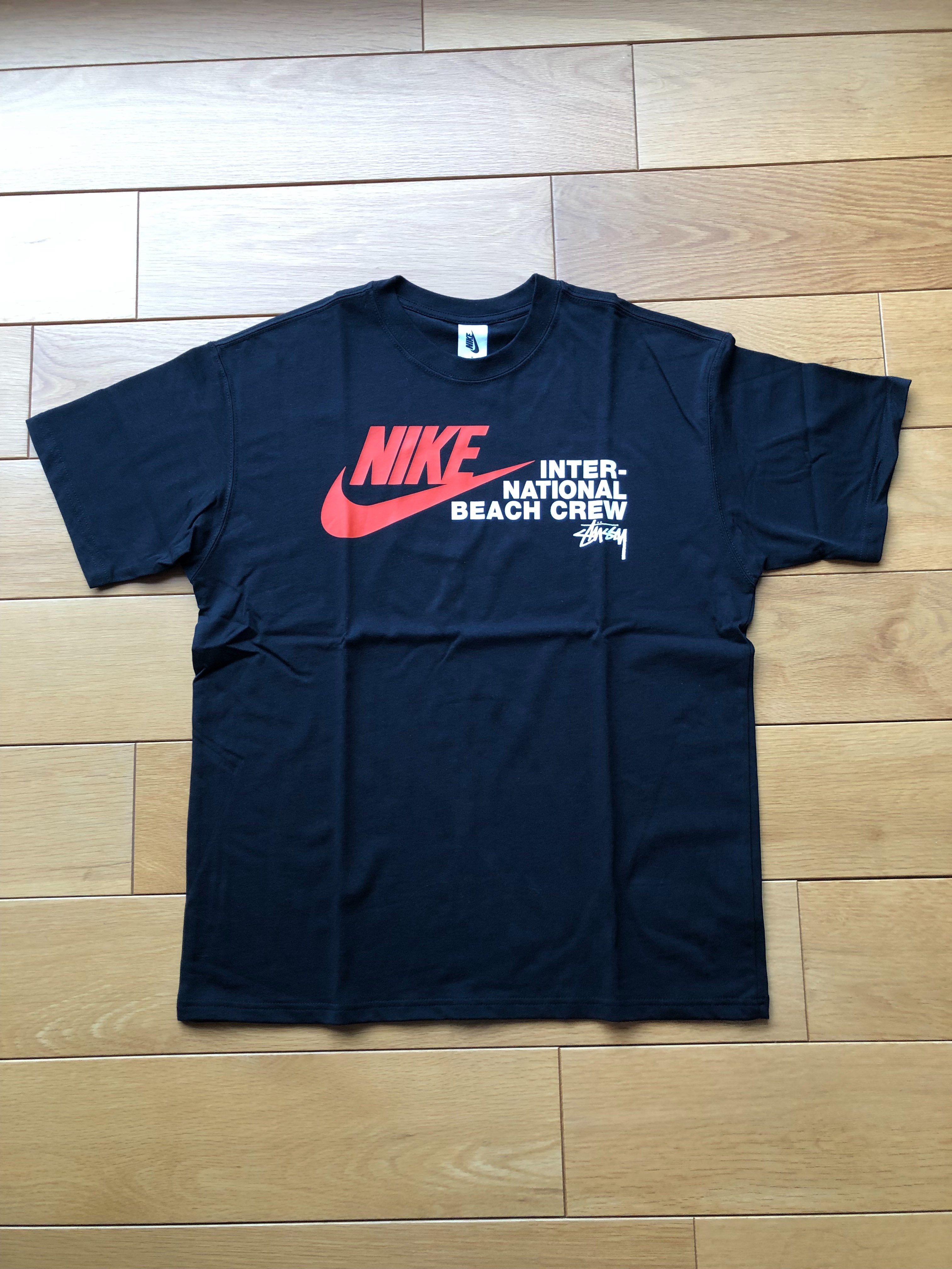 Nike x Stussy International Beach Crew T-Shirt "Black"