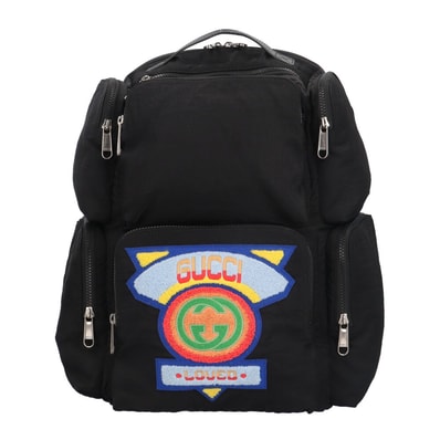 グッチ 1980sパッチ刺繍 リュック・デイパック ナイロン 536743 メンズ GUCCI 中古