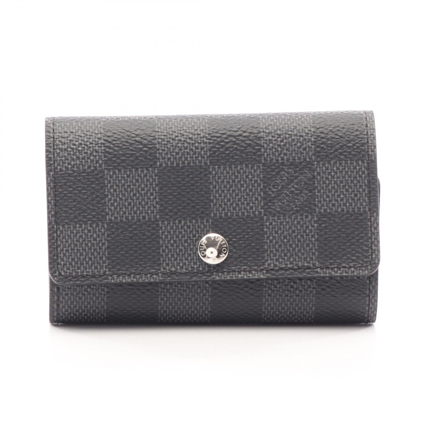 ルイ・ヴィトン LOUIS VUITTON ミュルティクレ6 ダミエグラフィット 6連 キーケース アクセサリー PVC メンズ ブラック系 N62662 【中古】