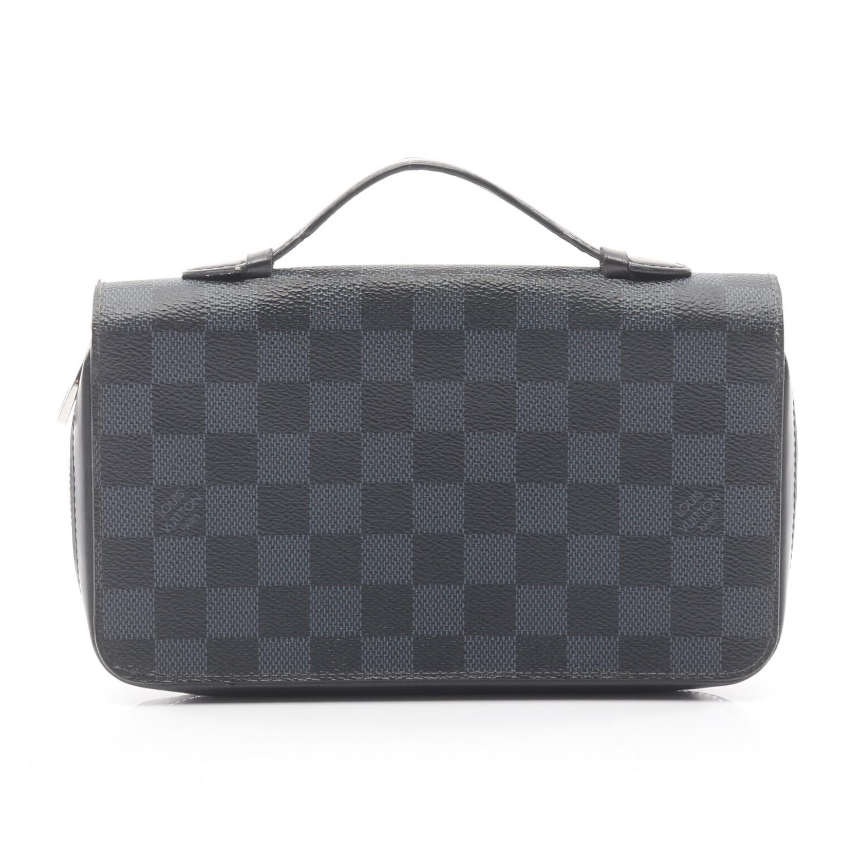 ルイ・ヴィトン LOUIS VUITTON ジッピーXL ラウンド長財布 財布 レザー PVC ダミエ・グラフィット メンズ ブラック系 N41503 【中古】