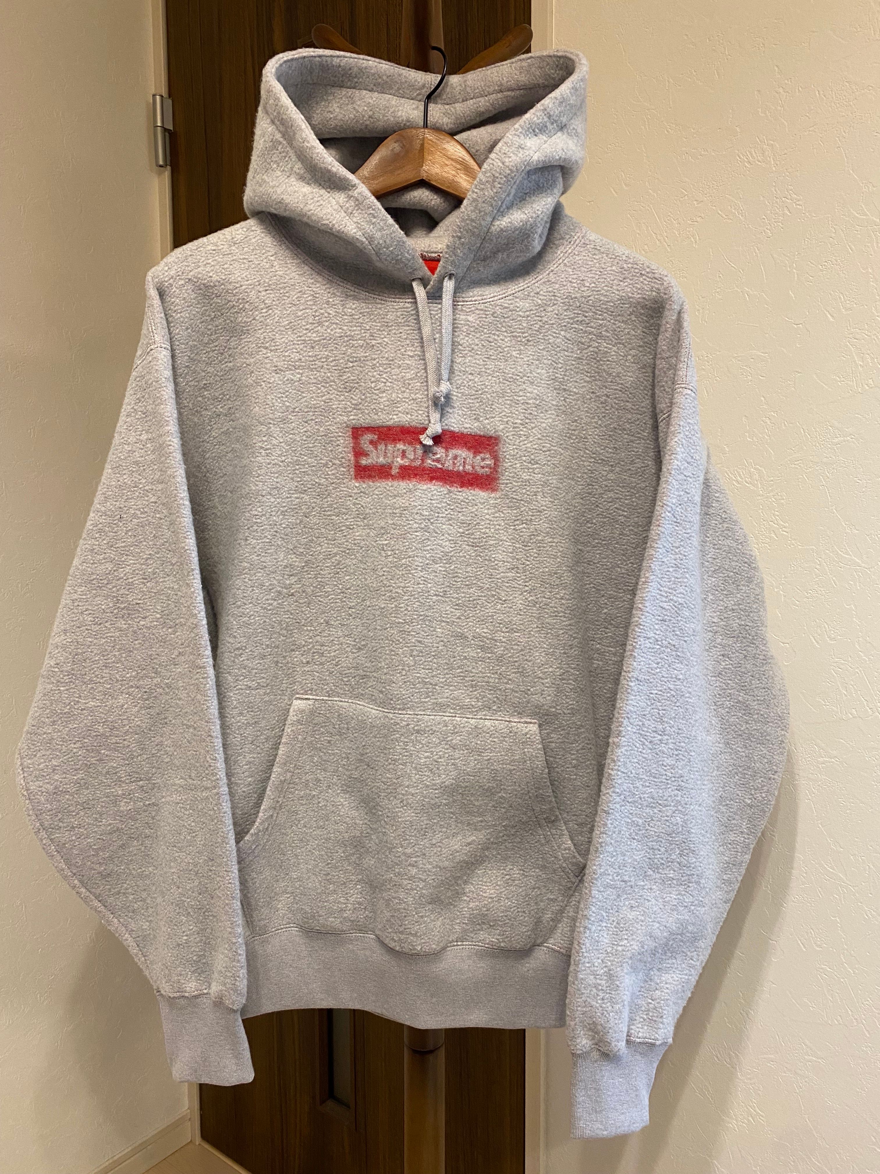 Supreme Inside Out Box Logo Hooded Sweatshirt "Heather Grey"