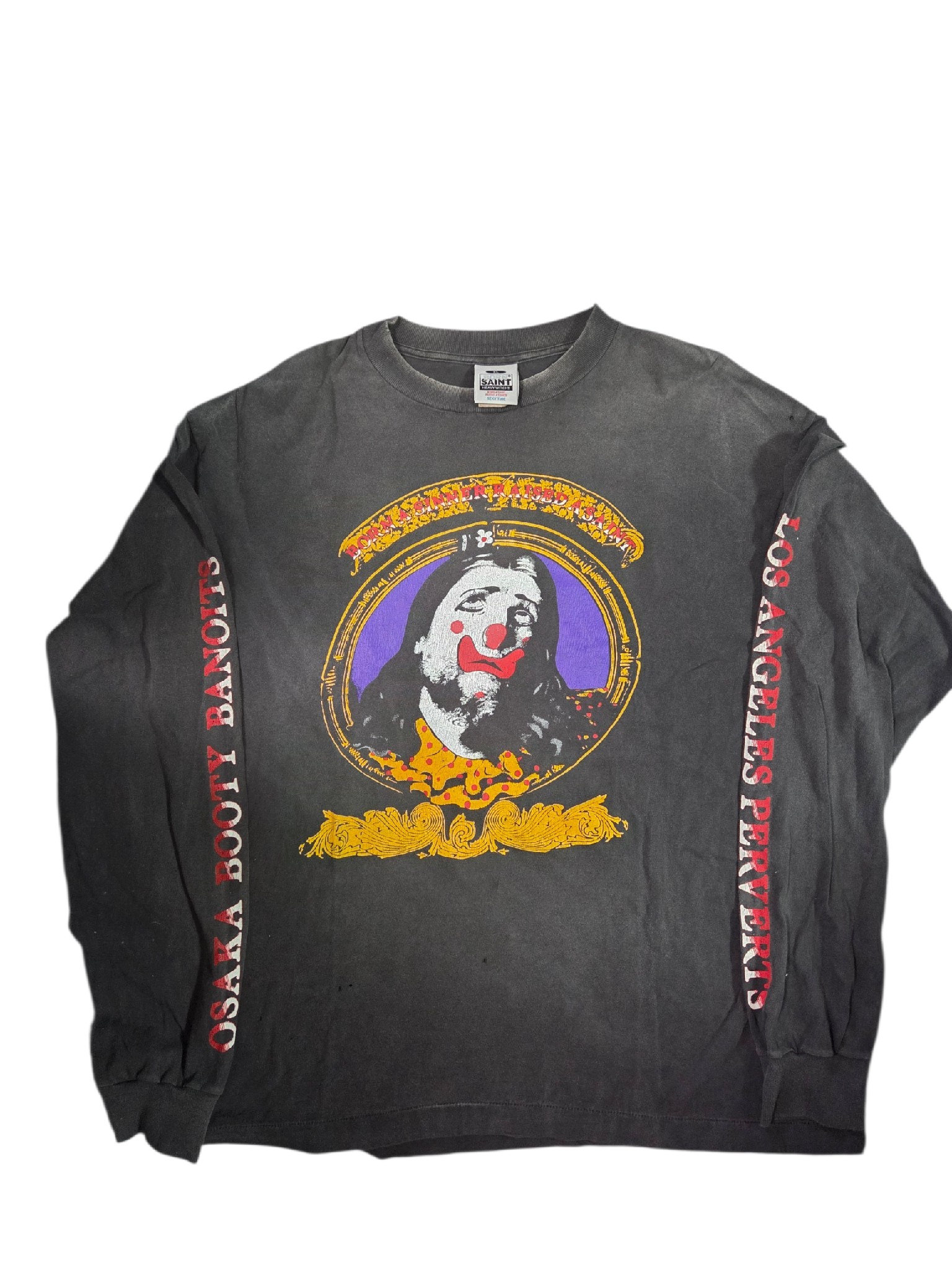 SAINT Mxxxxxx x Born x Raised BR_LS Tee_Born Saint "Black"