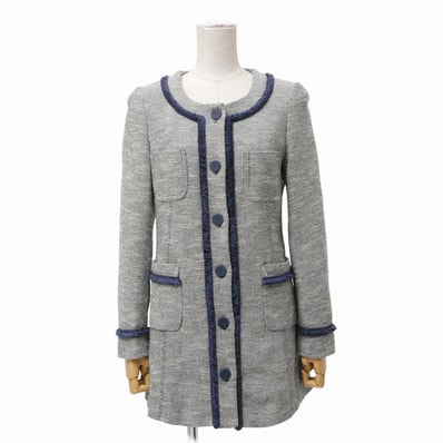 Weekend Max Mara ウィークエンド マックスマーラ ジャケット サイズ38 ロングジャケット ノーカラー コート ブランド古着【中古】20260318/RA8470