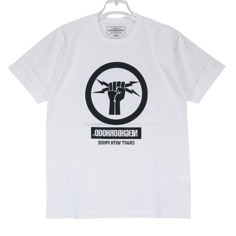 新品 NEIGHBORHOOD ネイバーフッド 20SS FORCE/C-TEE.SS 201PCNH-ST04S フォース Tシャツ ショートスリーブ ホワイト 半袖 白 サイズM
