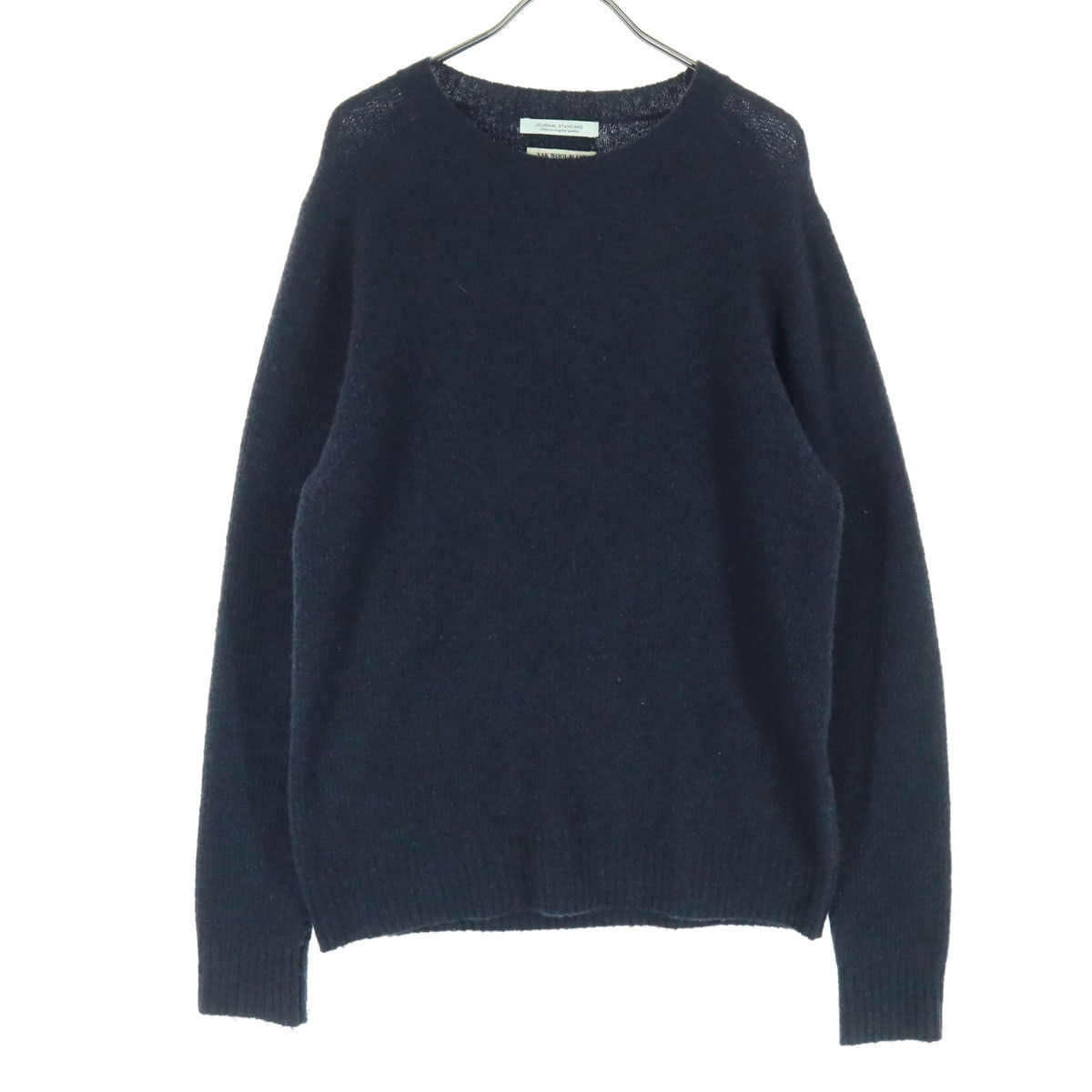 JOURNAL STANDARD ジャーナルスタンダード 長袖 ウール混 セーター S ネイビー
