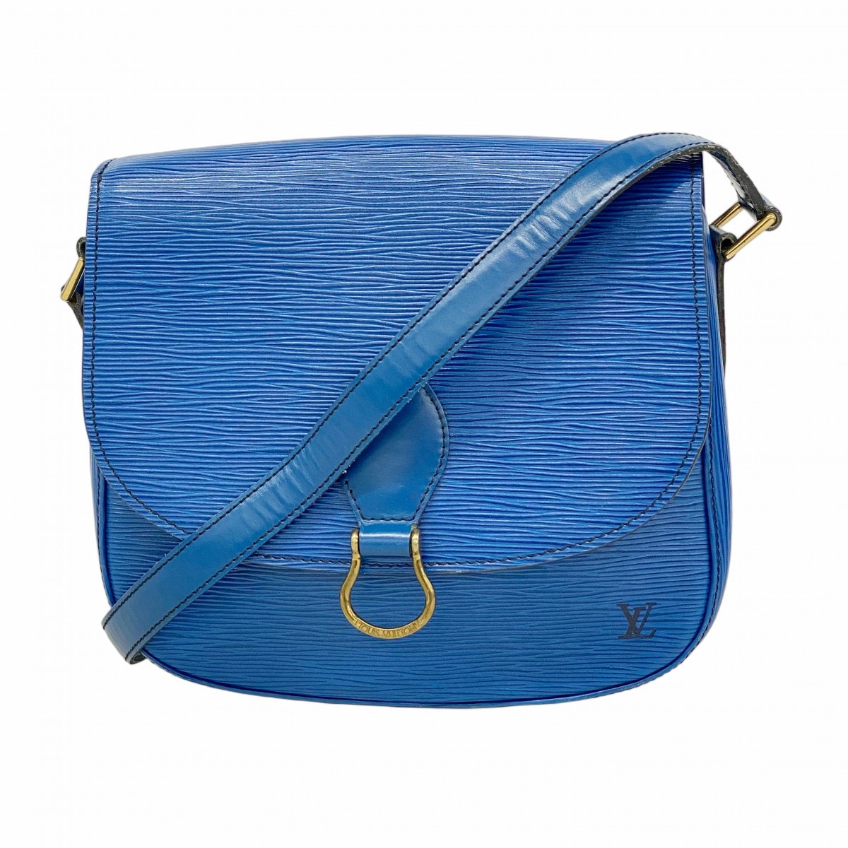 【6dc2424】ルイヴィトン ショルダーバッグ エピ サンクルー M52195 トレドブルー【中古】レディース