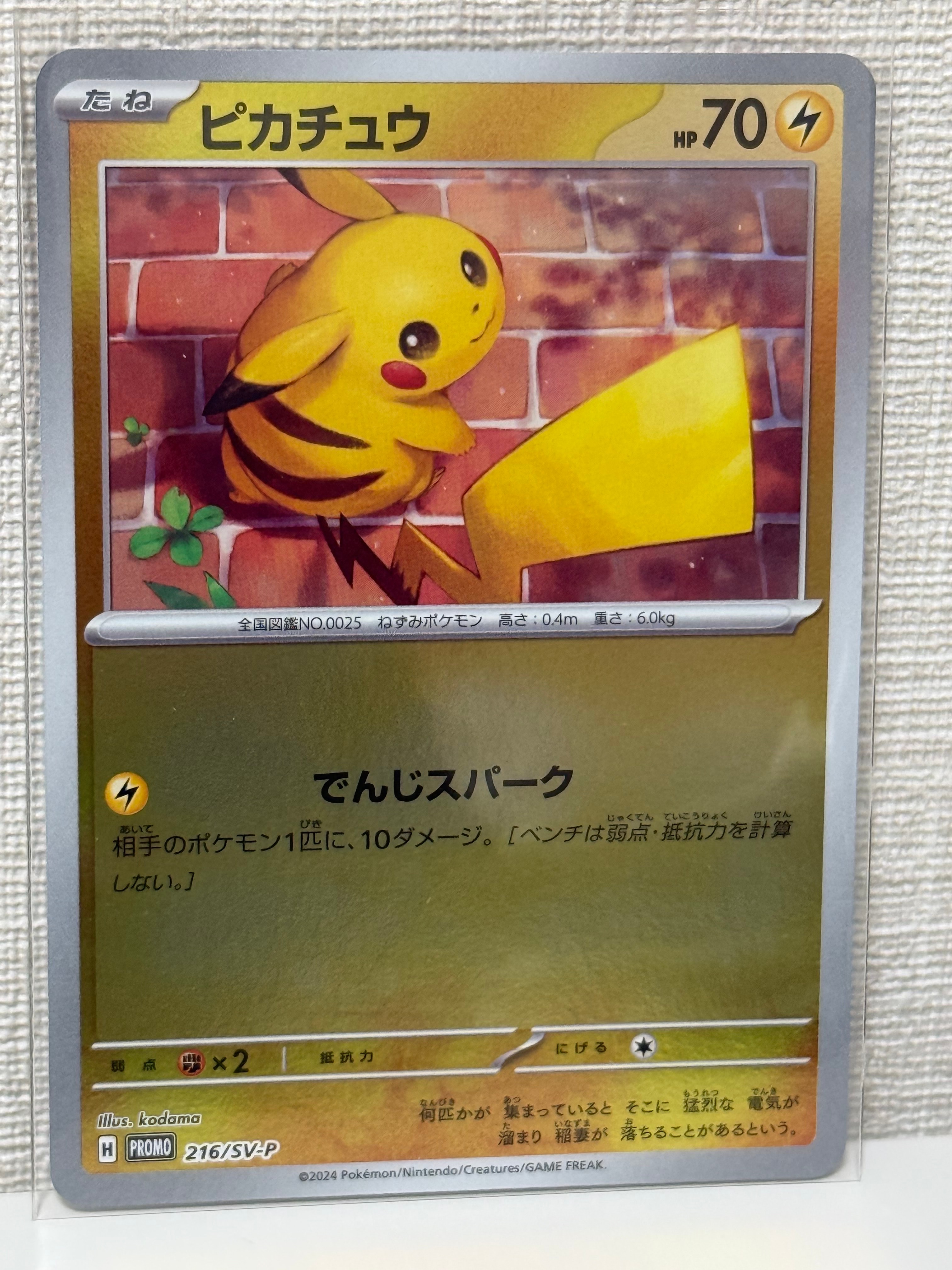 ピカチュウ P [SV-P 216](プロモカードパック「ポケカの夏がキタ!プロモカードGetキャンペーン!」)
