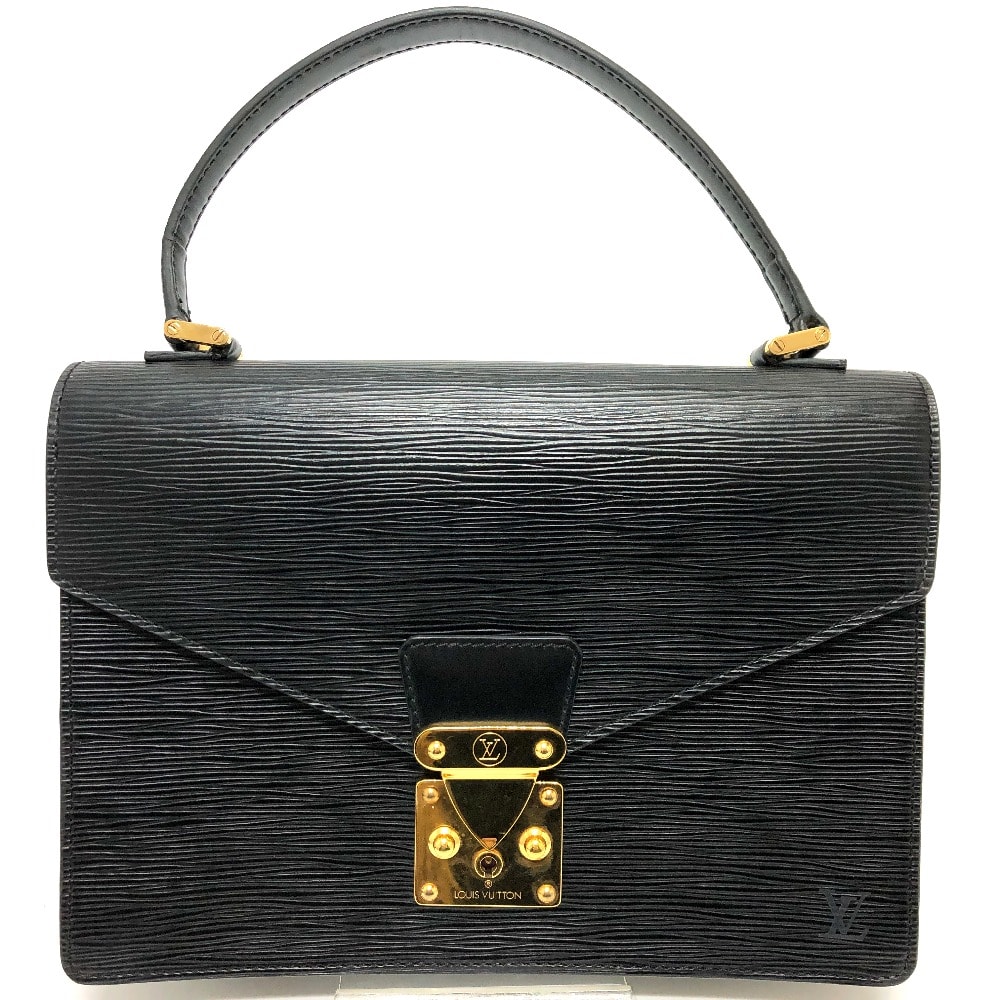 ルイヴィトン LOUIS VUITTON コンコルド M52132 エピ カバン ビジネスバッグ ハンドバッグ エピレザー ブラック