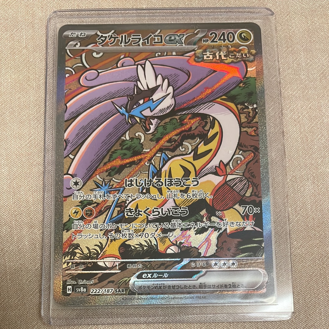 タケルライコex SAR [SV8a 222/187](ハイクラスパック「テラスタルフェスex」)