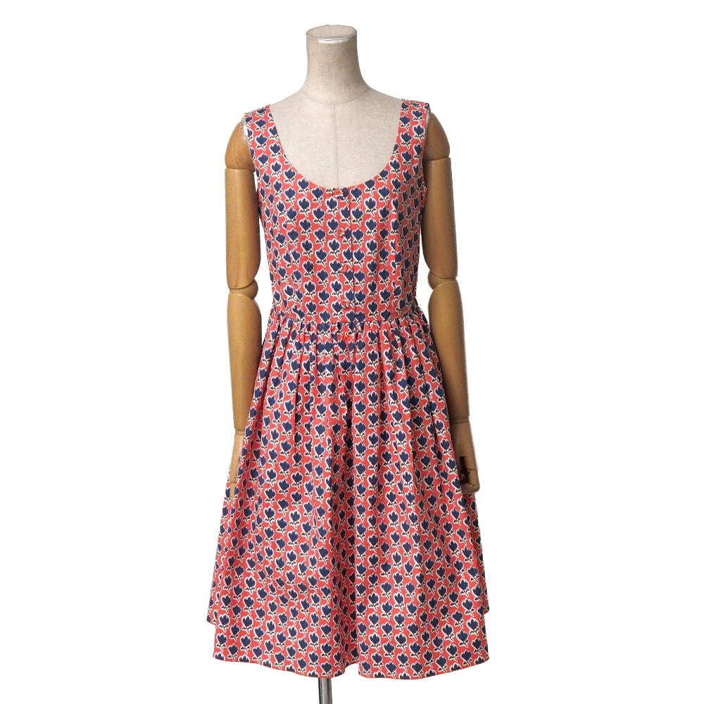 ■美品■PRADA プラダ ワンピース サイズ38 ノースリーブ フレアワンピ―ス ブランド古着【中古】20260710/RB0067