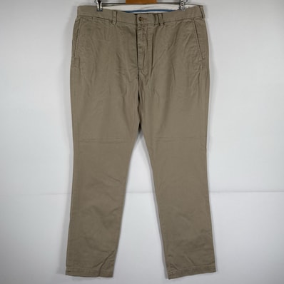 古着 ポロ・ラルフローレン POLO RALPH LAUREN チノパンツ ポロチノ ワンポイント スラックス 大きいサイズ w38 L32 ベージュ メンズ