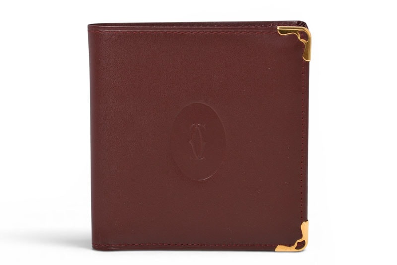 カルティエ 折財布/二つ折り財布 ヴィンテージ Cartier メンズ マスト ドゥ カルティエ ボルドー 73184192【中古】