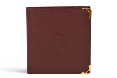 カルティエ 折財布/二つ折り財布 ヴィンテージ Cartier メンズ マスト ドゥ カルティエ ボルドー 73184192【中古】
