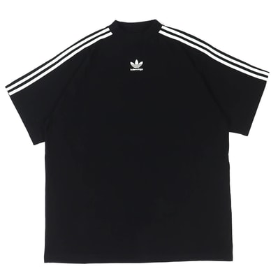 未使用品 バレンシアガ×アディダス 半袖Tシャツ ブラック 3 739101