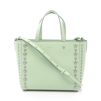 ジミーチュウ JIMMY CHOO PEGASI ハンドバッグ バッグ レザー レディース グリーン系 【中古】