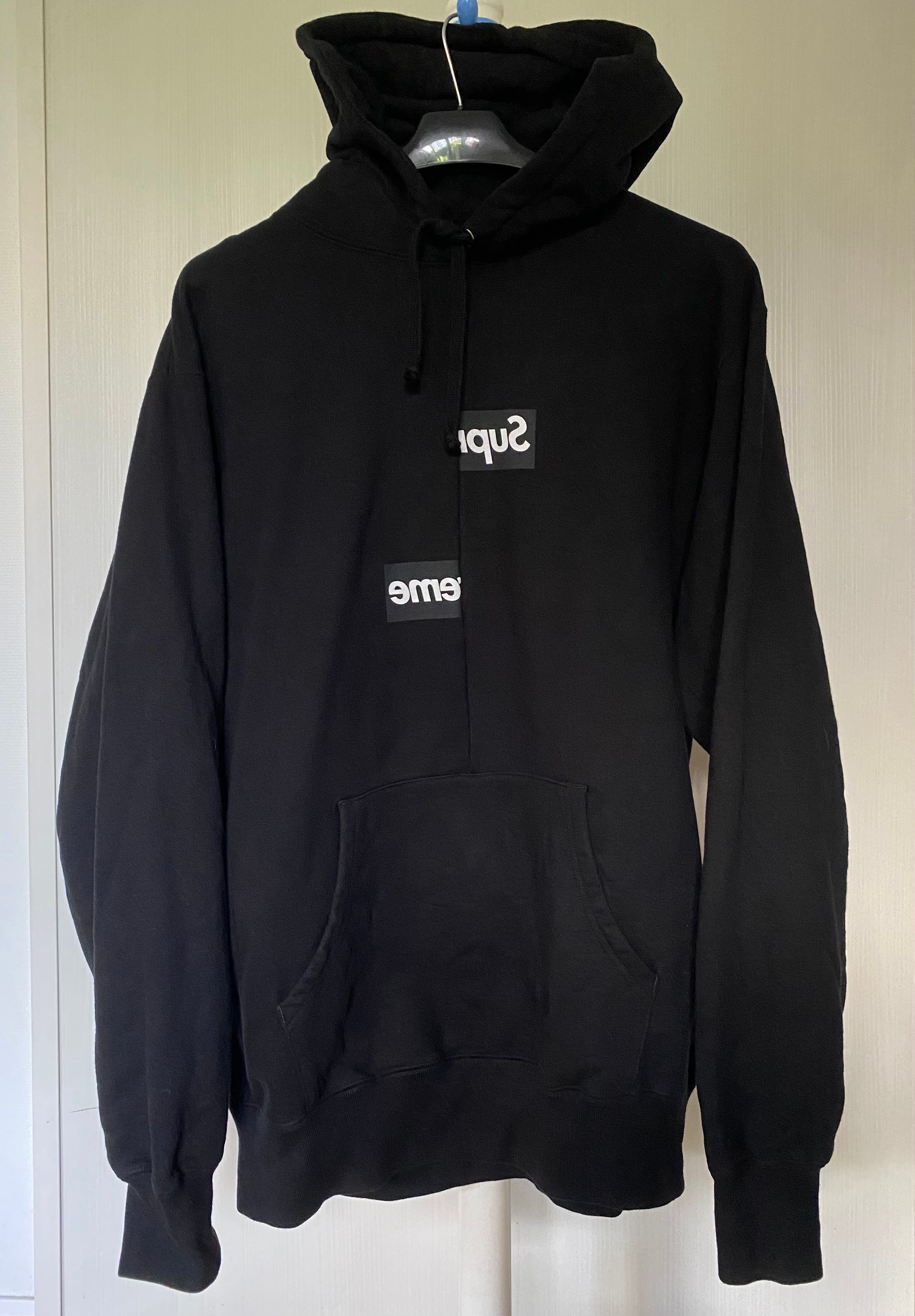 Supreme / Comme des Garçons SHIRT® Split Box Logo Hooded Sweatshirt "Black"