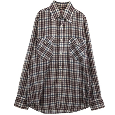 古着 70~80年代 リーバイス Levi's チェック柄 長袖 シャツ メンズM相当 ヴィンテージ/eaa628818