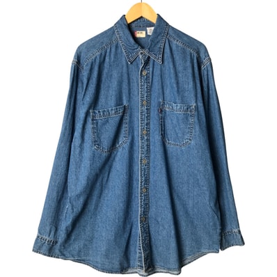古着 リーバイス Levi's RED TAB 長袖 デニムシャツ メンズM相当/eaa586905
