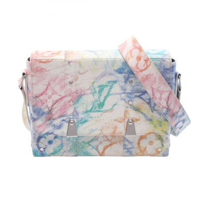 ルイ・ヴィトン LOUIS VUITTON トランク メッセンジャーPM ショルダーバッグ バッグ PVCコーティングキャンバス モノグラム・パステル メンズ レディース ホワイト系 / マルチカラー / パステルカラーズ M45661