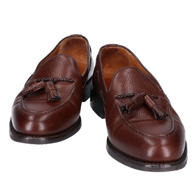 バーウィック 美品 4340CCDADB カントリーカーフ タッセルローファー 7 1/2