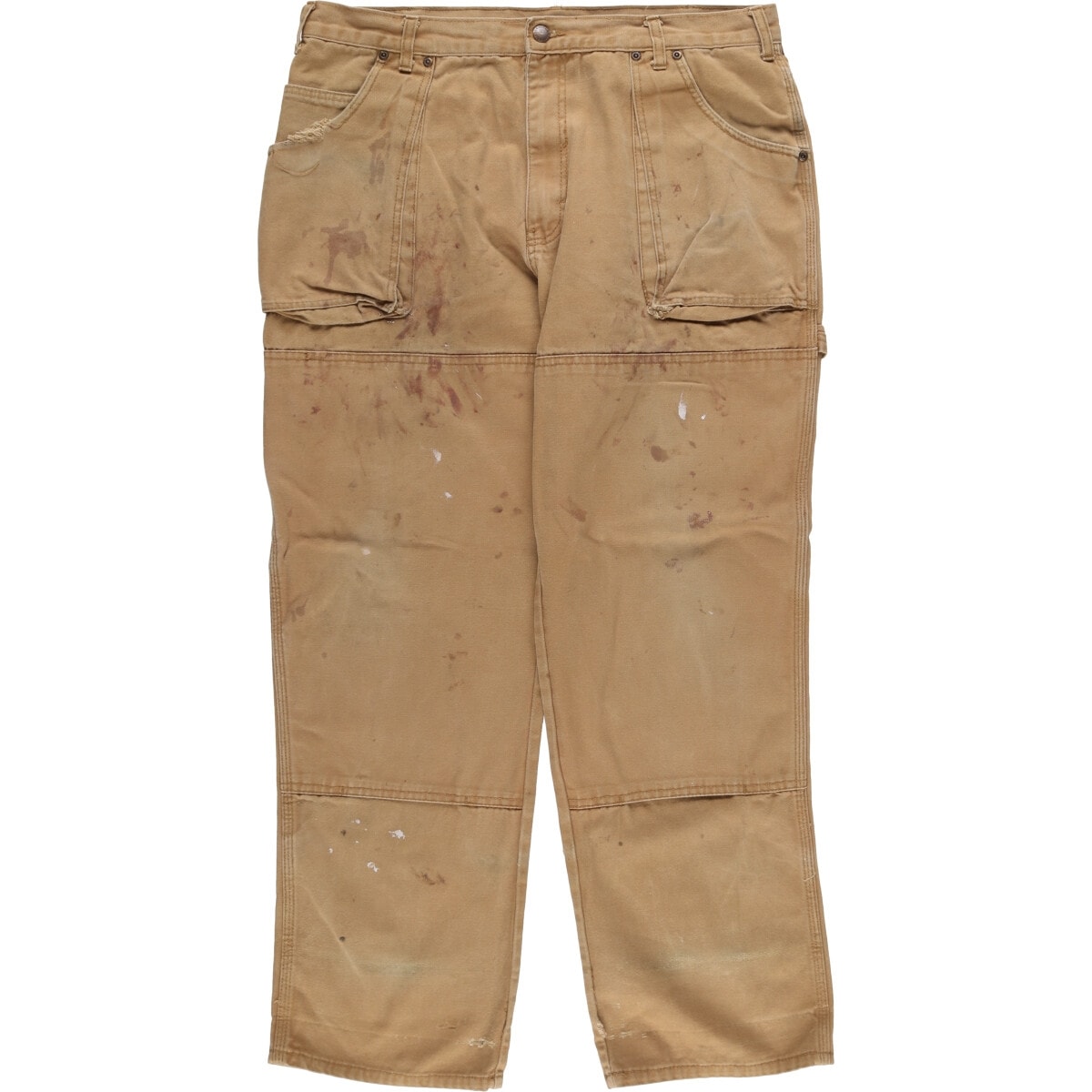 古着 ディッキーズ Dickies ペイント ダブルニー ダックペインターパンツ メンズw37相当/eaa548906