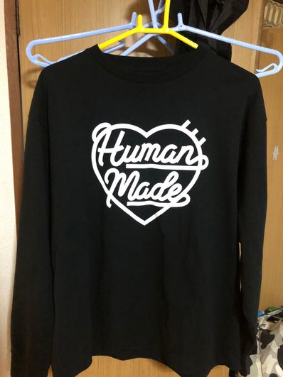 HUMAN MADE HEART L/S T-SHIRT "Black"