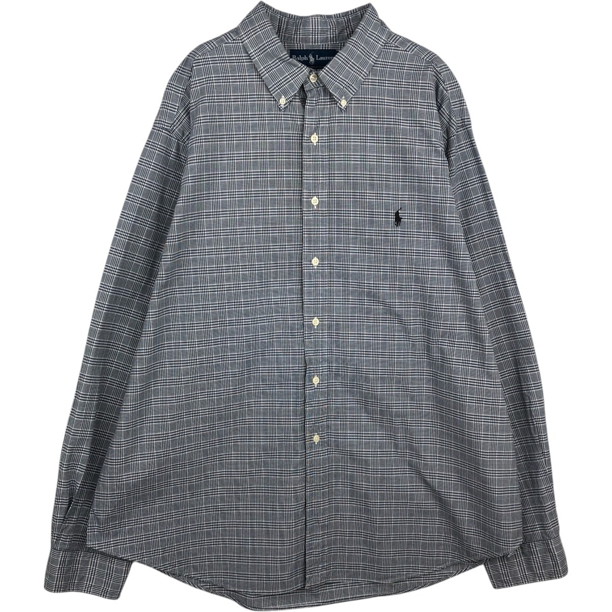 古着 ラルフローレン Ralph Lauren CLASSIC FIT 長袖 ボタンダウンチェックシャツ メンズXXL相当/eaa614257