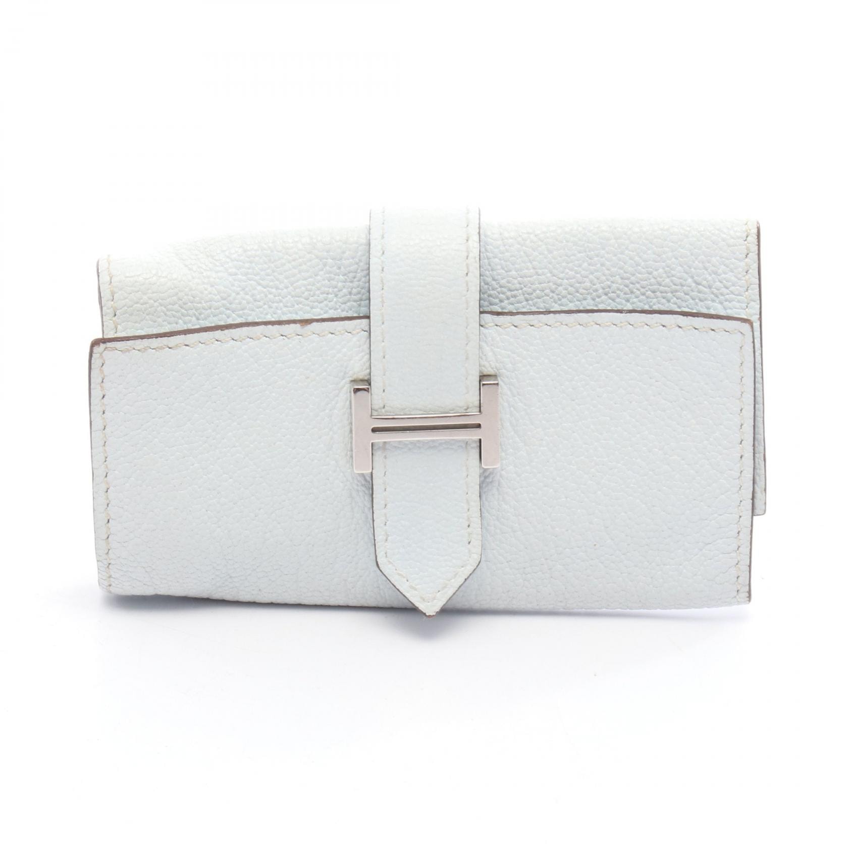 エルメス HERMES ベアン キーケース アクセサリー レザー シェーブル シェーブル ブルーブリュム U刻印(2022年製造) レディース ブルー系 【中古】