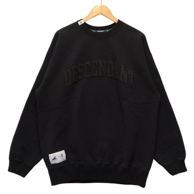 DESCENDANT ディセンダント ×ロンハーマン Team Sweat Pullover ロゴ スウェット ブラック サイズ4 50361