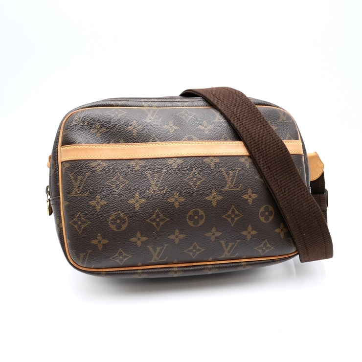LOUIS VUITTON(ルイ・ヴィトン)リポーターPM ヴィンテージ ショルダーバッグ モノグラム キャンバス ブラウン 斜め掛け レディース【中古】