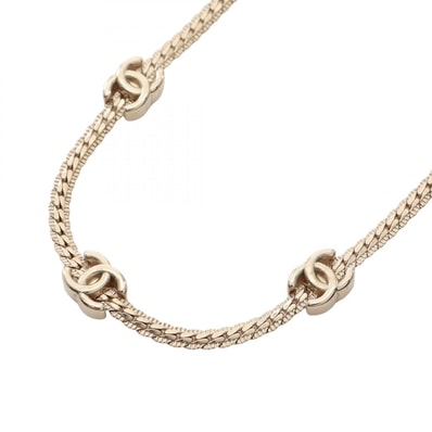 シャネル CHANEL 7連ココマーク ネックレス ジュエリー GP(ゴールドメッキ) レディース ゴールド系 【中古】