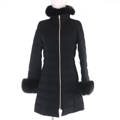 美品 ヘルノ ダウンコート ブラック レディース 40