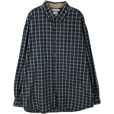 古着 00年代 コロンビア Columbia 長袖 ボタンダウンチェックシャツ メンズXL相当/eaa643014