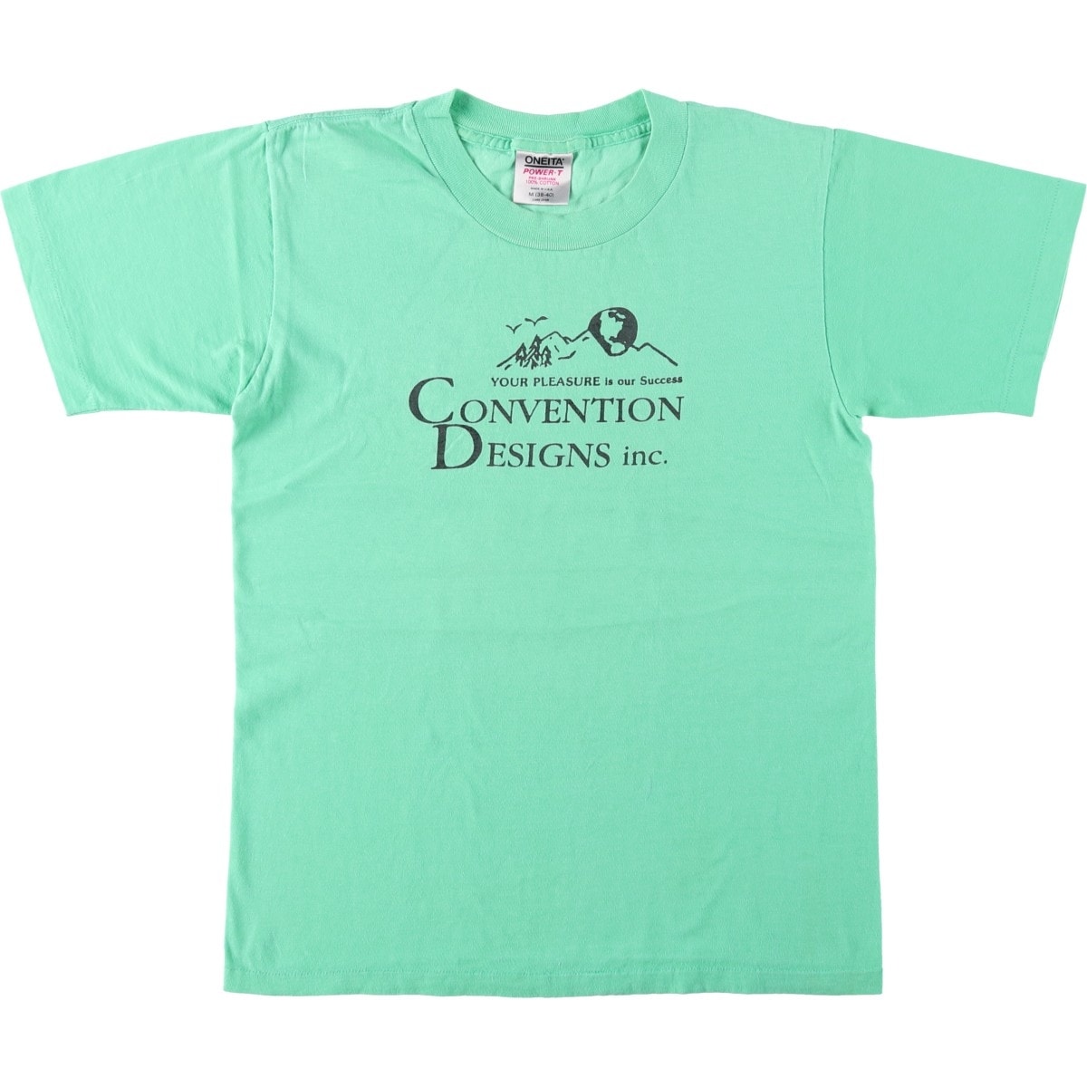 古着 90年代 オニータ ONEITA CONVENTION DESIGNS inc. プリントTシャツ USA製 メンズM相当 ヴィンテージ/eaa642554