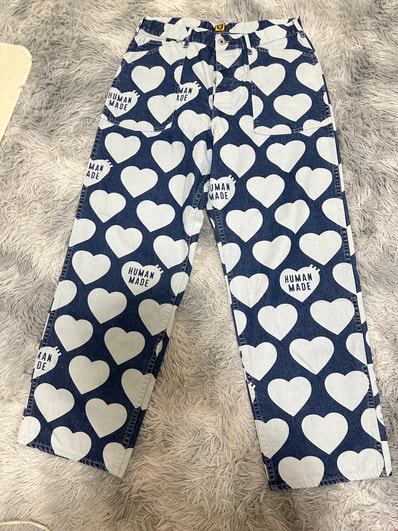 HUMAN MADE Heart Baggy Denim Pants "Indigo"