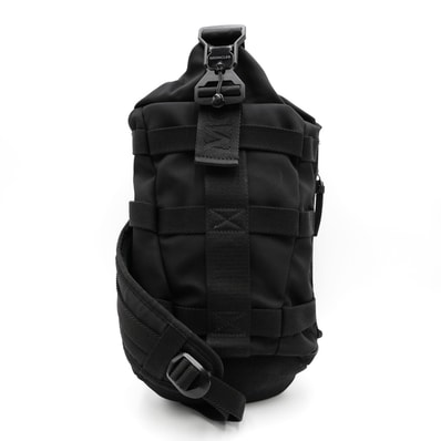 MONCLER(モンクレール)バックパック ワンショルダーバッグ ボディバッグ ブラック ナイロン ロゴベルト メンズ【中古】