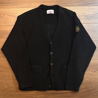 Supreme / Stone Island Boucle Cardigan "Black"