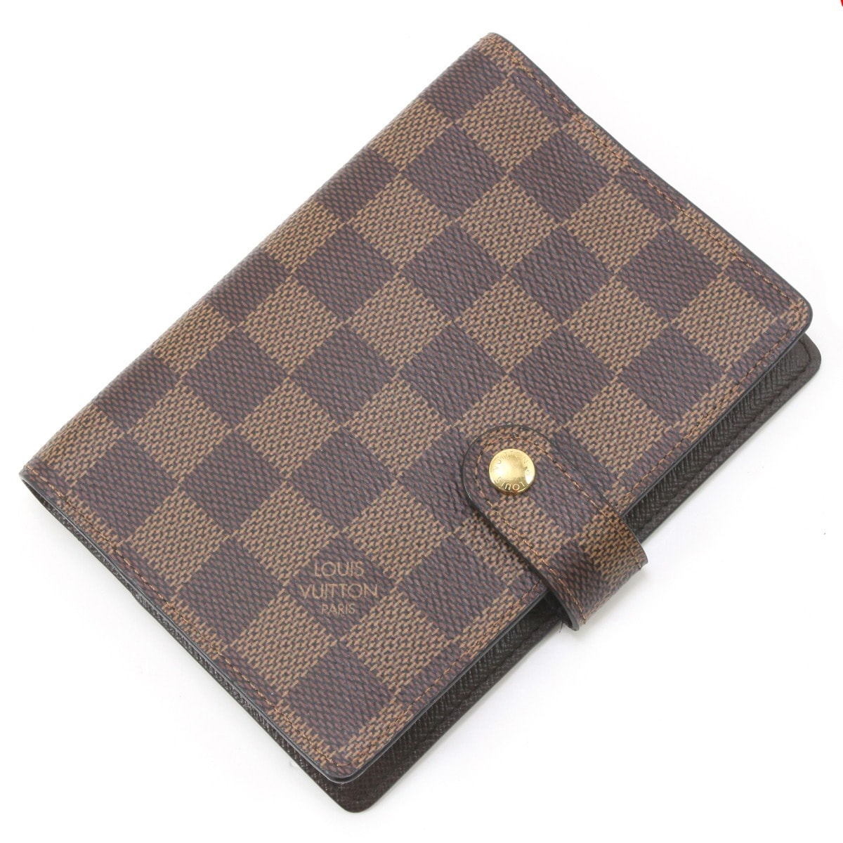 $$ LOUIS VUITTON ルイヴィトン 手帳カバー ダミエ アジェンダPM イニシャル有 R20700