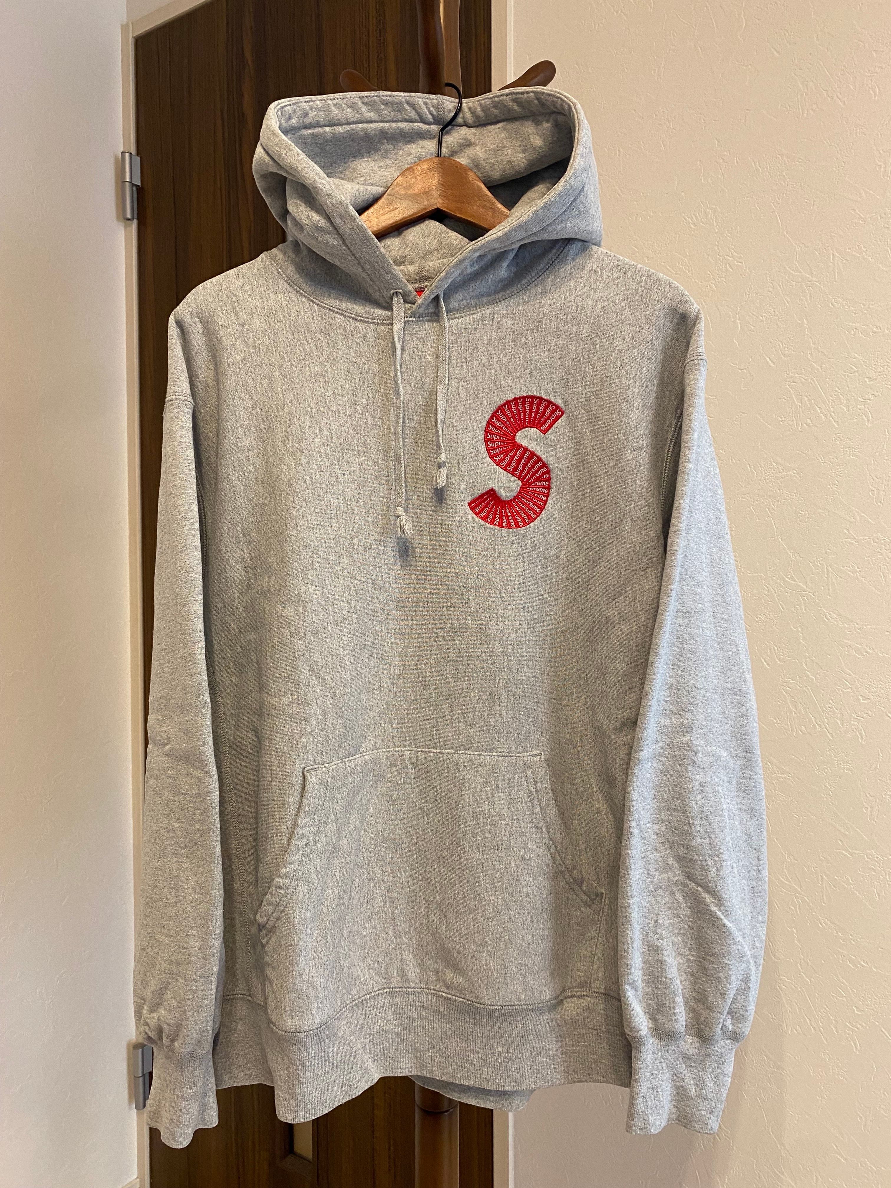 Supreme S Logo Hooded Sweatshirt "Heather Grey" (20FW)