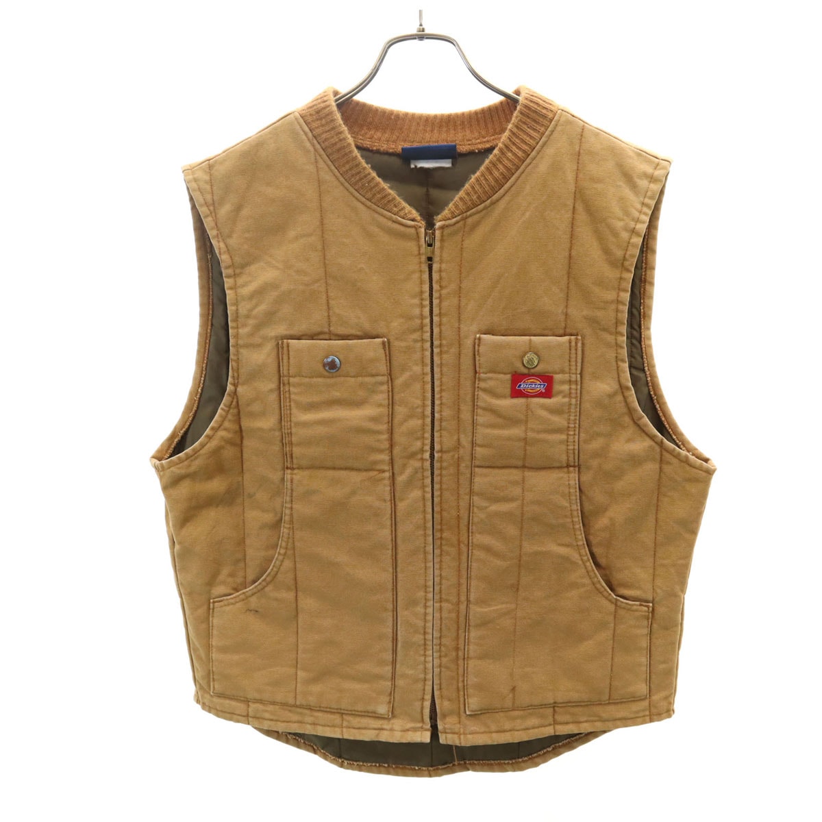 Dickies ディッキーズ 80s ヴィンテージ 紺タグ ダック ベスト M ブラウン