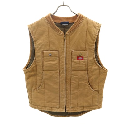 Dickies ディッキーズ 80s ヴィンテージ 紺タグ ダック ベスト M ブラウン