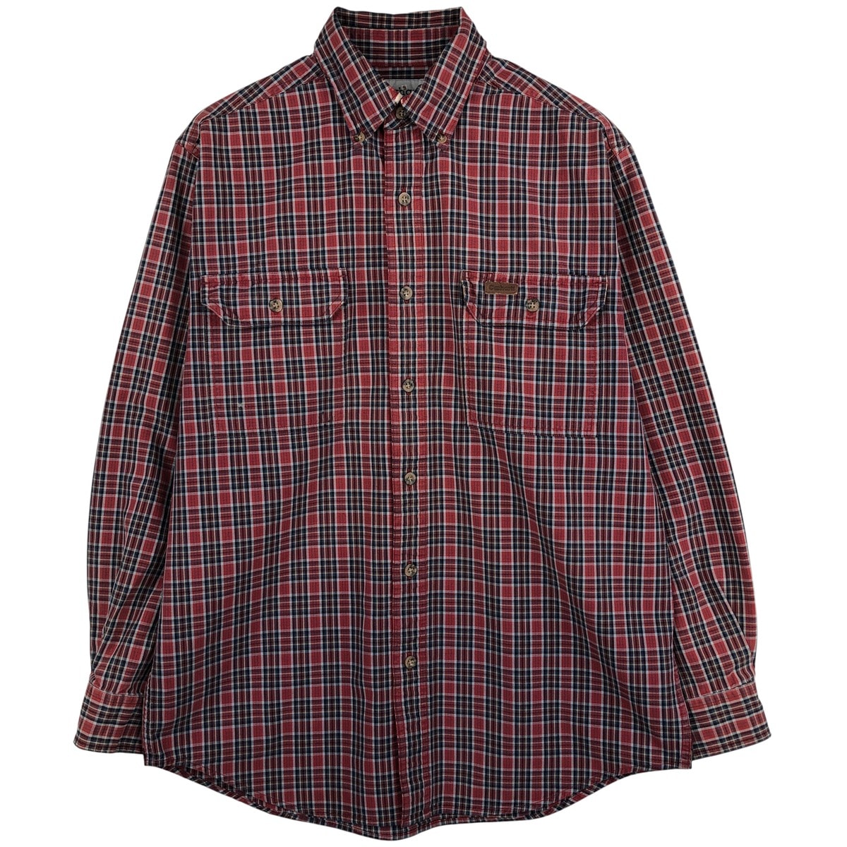古着 カーハート Carhartt チェック柄 長袖 ボタンダウン ワークシャツ メンズM相当/eaa611099