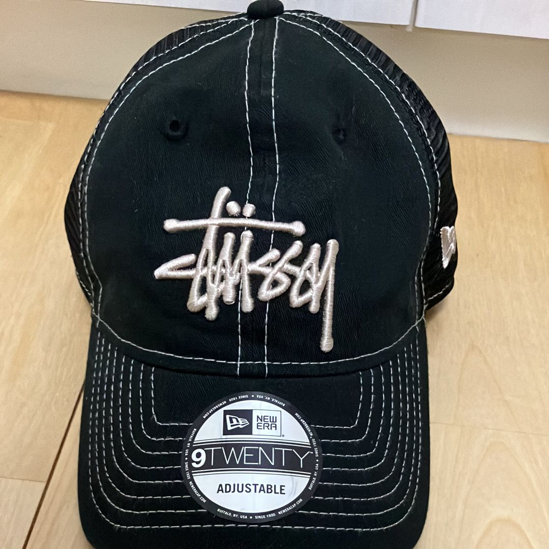 Stussy New Era 9Twenty Washed Basic Trucker "Night Black"